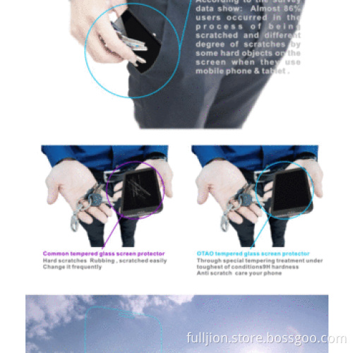 9H anti-crack 0.2mm round angle tempered glass screen protector for Samsung Galaxy Mega6.3